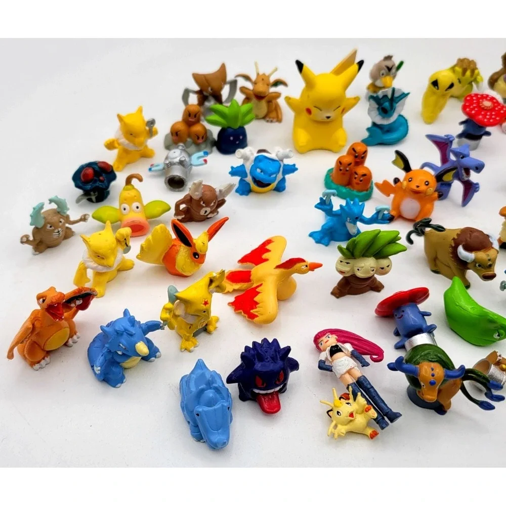 Pokémon‎ Tomy Vintage Figure Toys 66 Lot Mini Figures Nintendo VERY HTF FIGS